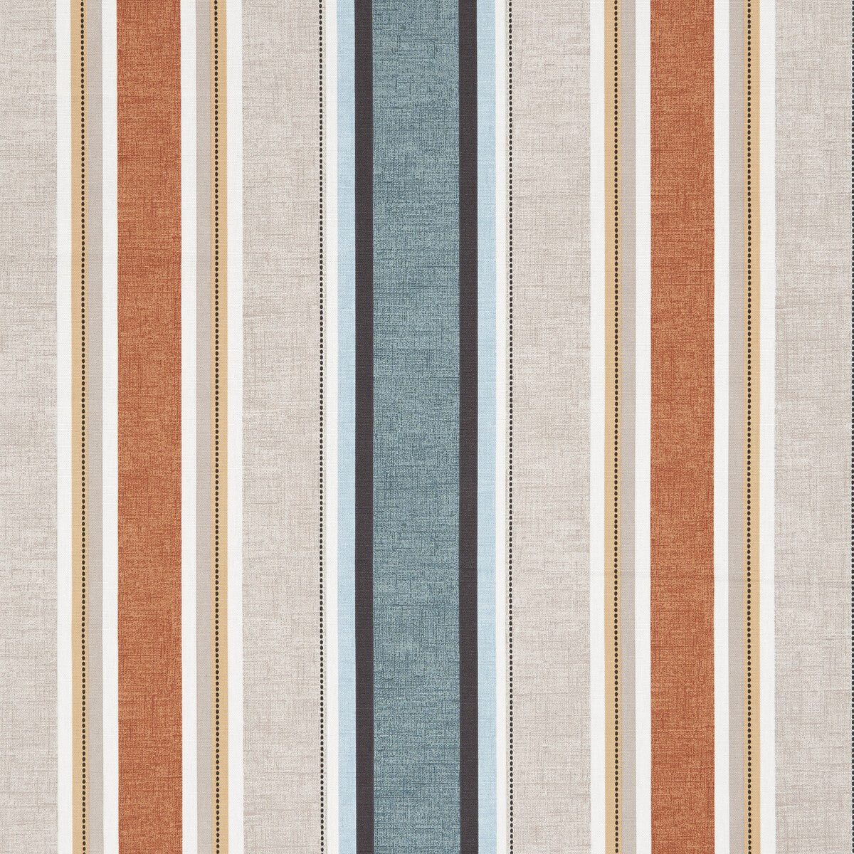 CLARKE AND CLARKE F1065/06.CAC.0 LUELLA TEAL/SPICE Fabric - Eade's Wallpaper