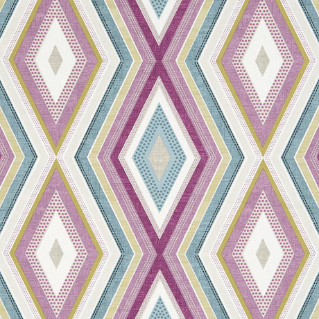 CLARKE AND CLARKE F1067/02.CAC.0 TERRAZZO DAMSON Fabric - Eade's Wallpaper