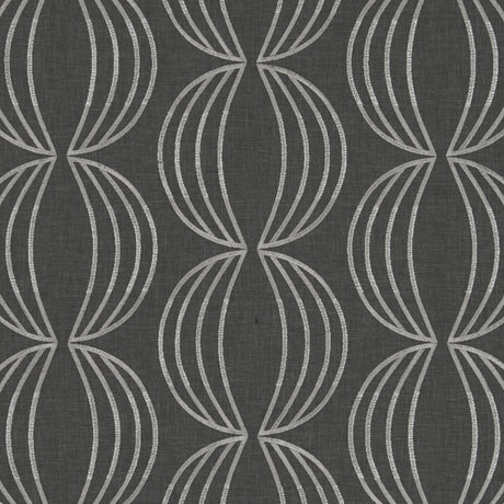 CLARKE AND CLARKE F1070/02.CAC.0 CARRAWAY CHARCOAL Fabric - Eade's Wallpaper
