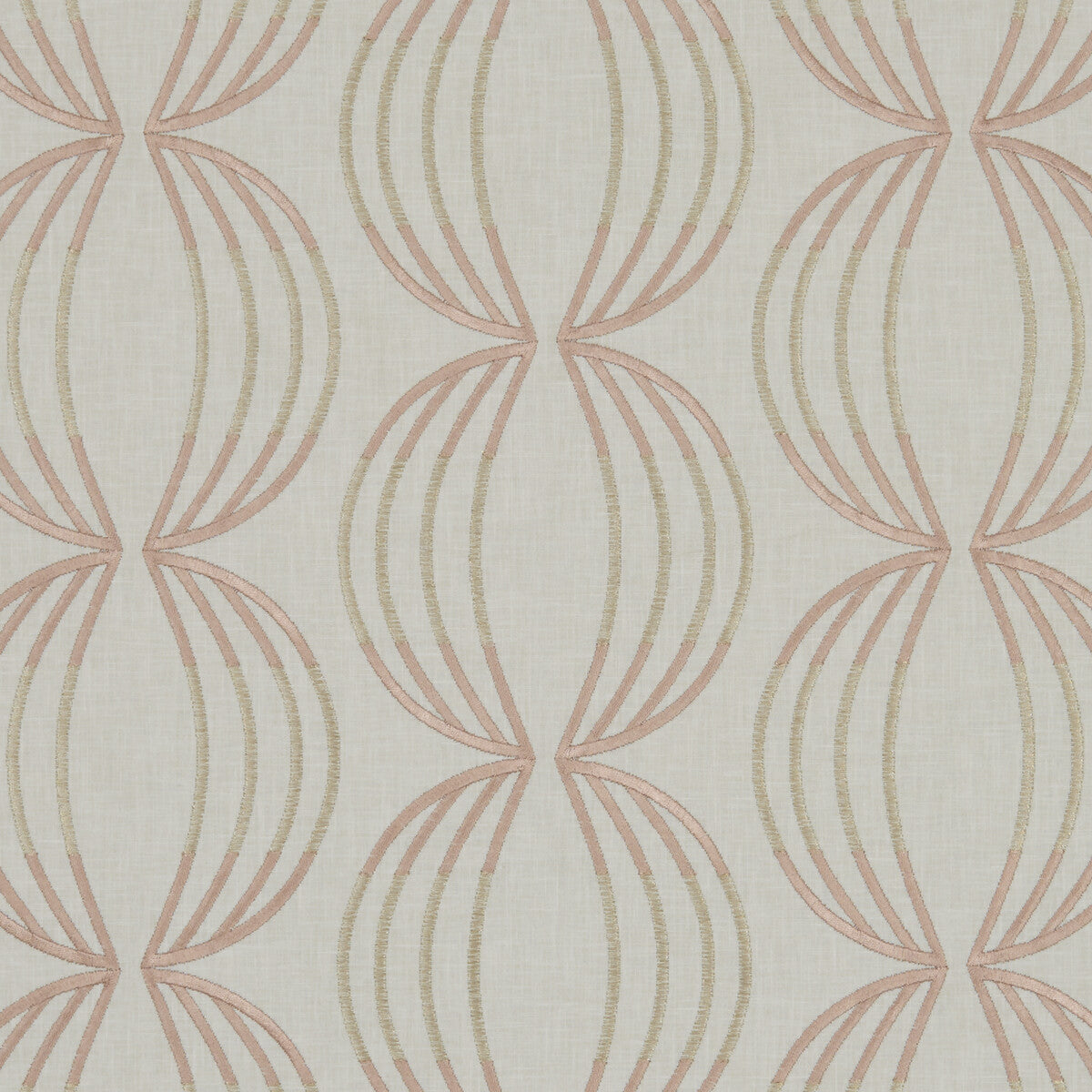 CLARKE AND CLARKE F1070/06.CAC.0 CARRAWAY ROSE GOLD Fabric - Eade's Wallpaper