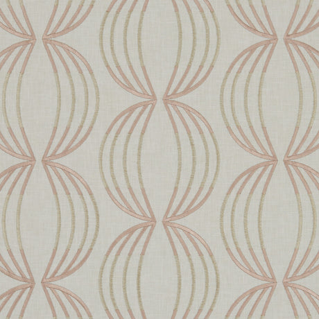 CLARKE AND CLARKE F1070/06.CAC.0 CARRAWAY ROSE GOLD Fabric - Eade's Wallpaper