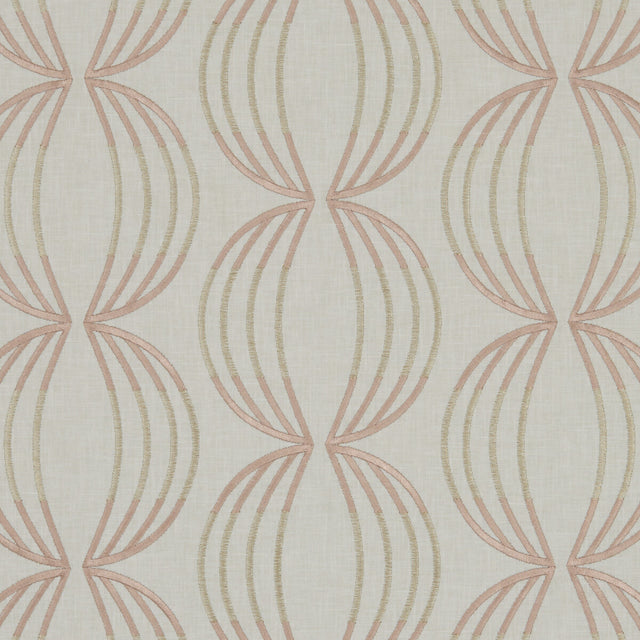 CLARKE AND CLARKE F1070/06.CAC.0 CARRAWAY ROSE GOLD Fabric - Eade's Wallpaper