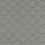 CLARKE AND CLARKE F1071/01.CAC.0 CHRYSLER CHARCOAL Fabric - Eade's Wallpaper