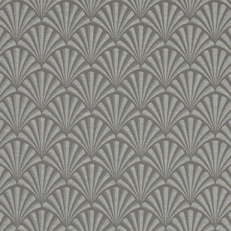 CLARKE AND CLARKE F1071/01.CAC.0 CHRYSLER CHARCOAL Fabric - Eade's Wallpaper