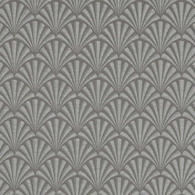 CLARKE AND CLARKE F1071/01.CAC.0 CHRYSLER CHARCOAL Fabric - Eade's Wallpaper