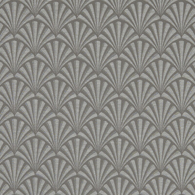 CLARKE AND CLARKE F1071/01.CAC.0 CHRYSLER CHARCOAL Fabric - Eade's Wallpaper