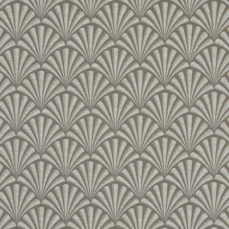CLARKE AND CLARKE F1071/04.CAC.0 CHRYSLER MOCHA Fabric - Eade's Wallpaper