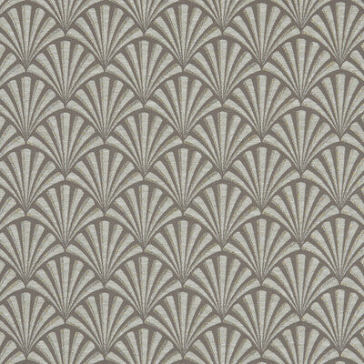 CLARKE AND CLARKE F1071/04.CAC.0 CHRYSLER MOCHA Fabric - Eade's Wallpaper