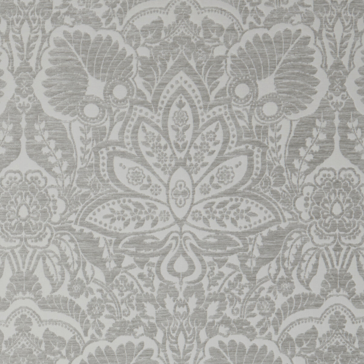 CLARKE AND CLARKE F1075/05.CAC.0 WALDORF SILVER Fabric - Eade's Wallpaper