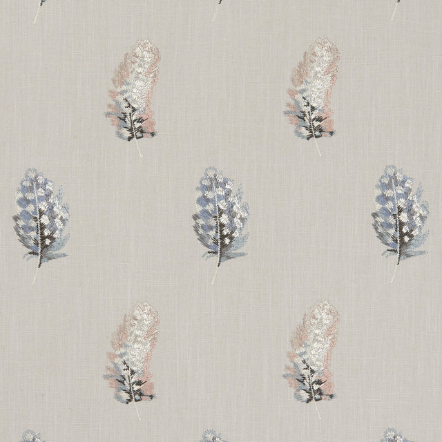 CLARKE AND CLARKE F1082/01.CAC.0 PLUMIS BLUSH/LINEN Fabric - Eade's Wallpaper