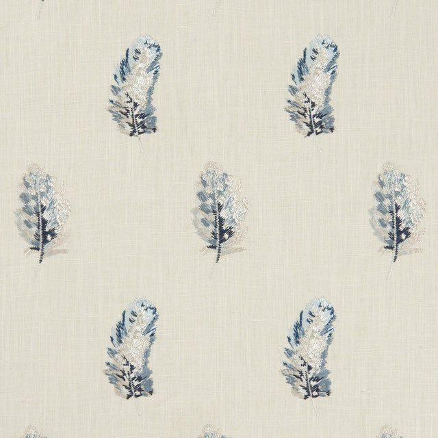 CLARKE AND CLARKE F1082/03.CAC.0 PLUMIS MINERAL/LINEN Fabric - Eade's Wallpaper