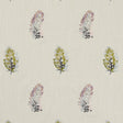 CLARKE AND CLARKE F1082/04.CAC.0 PLUMIS MULTI/GILVER Fabric - Eade's Wallpaper