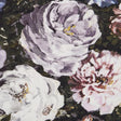 CLARKE AND CLARKE F1088/03.CAC.0 FLORETTA HEATHER/EBONY Fabric - Eade's Wallpaper