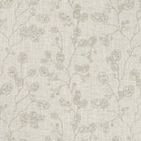 CLARKE AND CLARKE F1090/04.CAC.0 HONESTY NATURAL/GILVER Fabric - Eade's Wallpaper