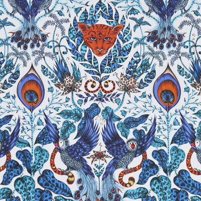 CLARKE AND CLARKE F1107/01.CAC.0 AMAZON BLUE Fabric - Eade's Wallpaper