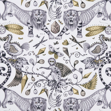 CLARKE AND CLARKE F1109/02.CAC.0 EXTINCT GOLD Fabric - Eade's Wallpaper