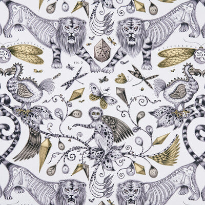CLARKE AND CLARKE F1109/02.CAC.0 EXTINCT GOLD Fabric - Eade's Wallpaper