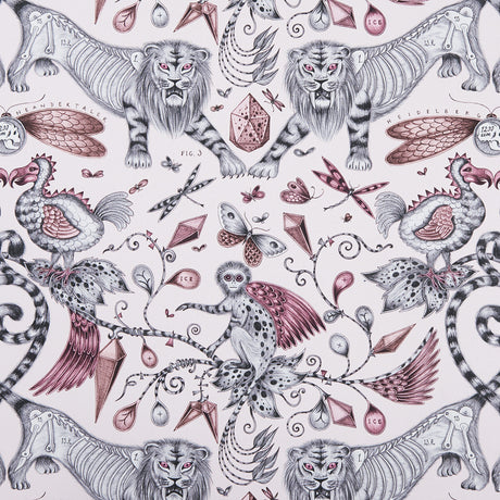 CLARKE AND CLARKE F1109/05.CAC.0 EXTINCT PINK Fabric - Eade's Wallpaper