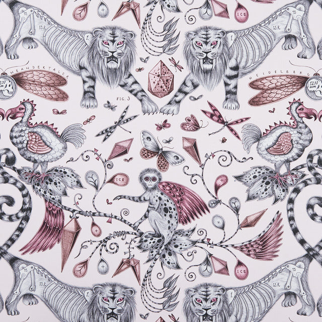 CLARKE AND CLARKE F1109/05.CAC.0 EXTINCT PINK Fabric - Eade's Wallpaper