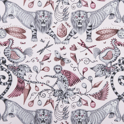 CLARKE AND CLARKE F1109/05.CAC.0 EXTINCT PINK Fabric - Eade's Wallpaper