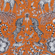 CLARKE AND CLARKE F1111/02.CAC.0 KRUGER FLAME Fabric - Eade's Wallpaper