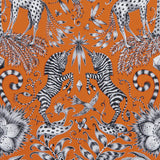CLARKE AND CLARKE F1111/02.CAC.0 KRUGER FLAME Fabric - Eade's Wallpaper