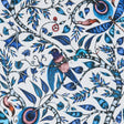CLARKE AND CLARKE F1113/01.CAC.0 ROUSSEAU BLUE Fabric - Eade's Wallpaper