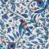 CLARKE AND CLARKE F1113/01.CAC.0 ROUSSEAU BLUE Fabric - Eade's Wallpaper