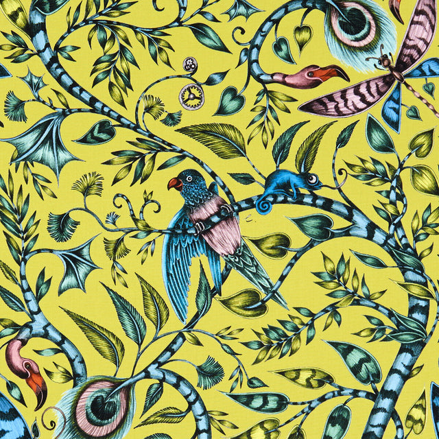 CLARKE AND CLARKE F1113/04.CAC.0 ROUSSEAU LIME Fabric - Eade's Wallpaper