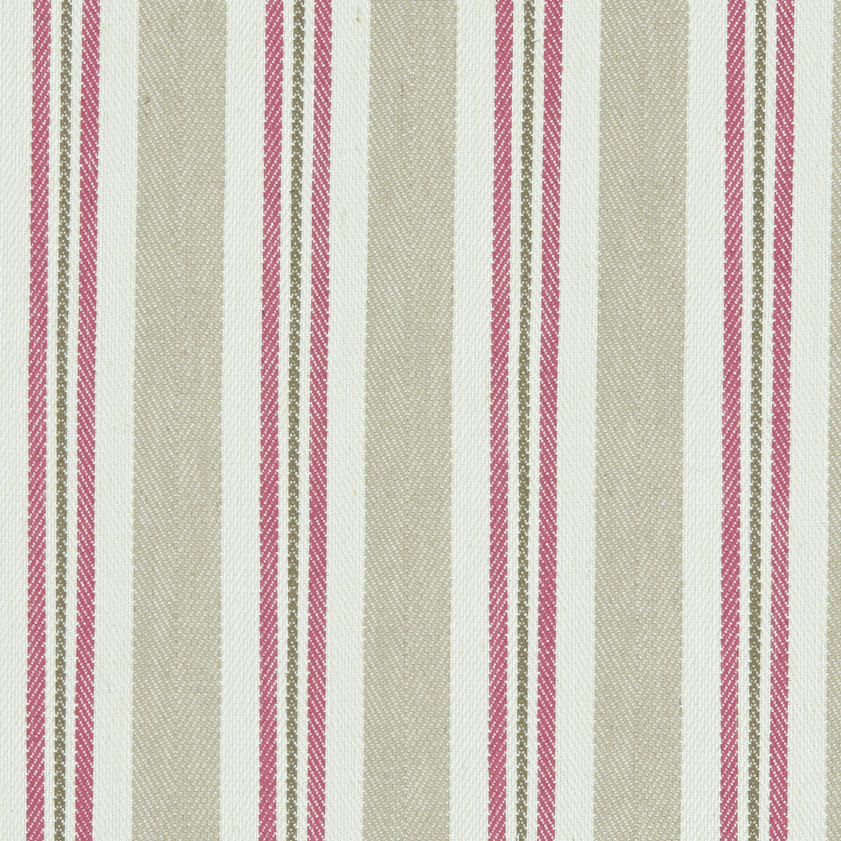 CLARKE AND CLARKE F1119/05.CAC.0 ALDERTON RASPBERRY/LINEN Fabric - Eade's Wallpaper