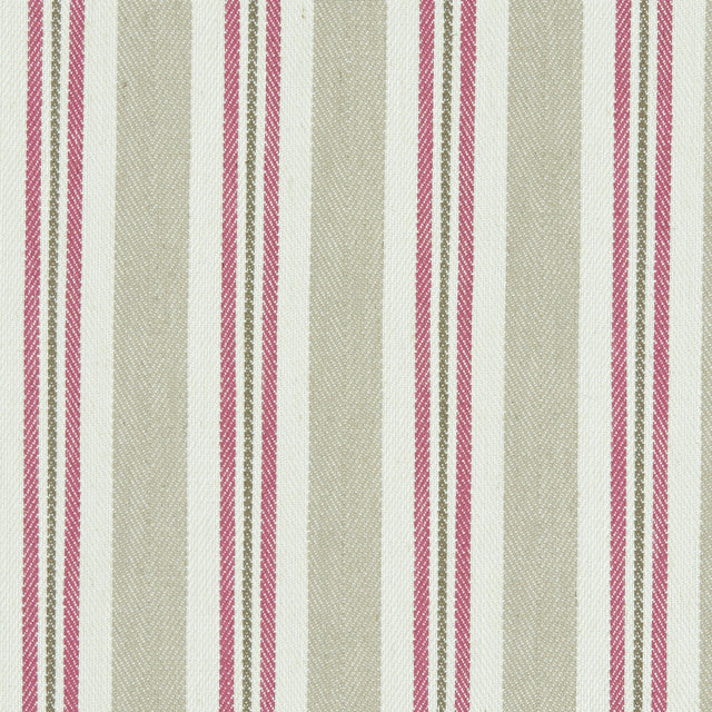CLARKE AND CLARKE F1119/05.CAC.0 ALDERTON RASPBERRY/LINEN Fabric - Eade's Wallpaper