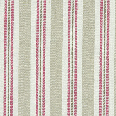 CLARKE AND CLARKE F1119/05.CAC.0 ALDERTON RASPBERRY/LINEN Fabric - Eade's Wallpaper