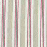 CLARKE AND CLARKE F1119/05.CAC.0 ALDERTON RASPBERRY/LINEN Fabric - Eade's Wallpaper
