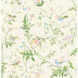 COLE & SON F111/1002.CS.0 HUMMINGBIRDS BRIGHT MULTI  Fabric - Eade's Wallpaper