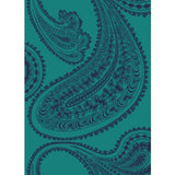 COLE & SON F111/10036.CS.0 RAJAPUR INK ON PETROL Fabric - Eade's Wallpaper