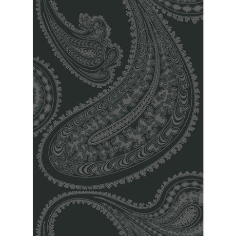 COLE & SON F111/10037.CS.0 RAJAPUR CHAR BLK Fabric - Eade's Wallpaper