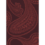 COLE & SON F111/10038.CS.0 RAJAPUR RSE ON DRK CRIM Fabric - Eade's Wallpaper