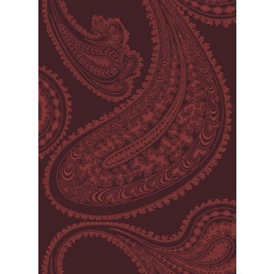 COLE & SON F111/10038.CS.0 RAJAPUR RSE ON DRK CRIM Fabric - Eade's Wallpaper