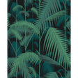 COLE & SON F111/2004L.CS.0 PALM JUNGLE VIR/PET ON CHAR Fabric - Eade's Wallpaper