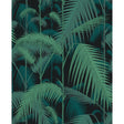 COLE & SON F111/2004V.CS.0 PALM JUNGLE VIRI/PET ON BLK Fabric - Eade's Wallpaper