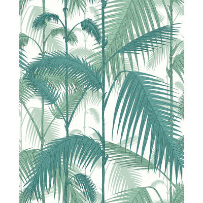COLE & SON F111/2005L.CS.0 PALM JUNGLE TEA VIRID CHLK Fabric - Eade's Wallpaper