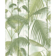 COLE & SON F111/2007L.CS.0 PALM JUNGLE OLV GRN ON WHT Fabric - Eade's Wallpaper