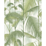 COLE & SON F111/2007L.CS.0 PALM JUNGLE OLV GRN ON WHT Fabric - Eade's Wallpaper