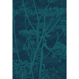 COLE & SON F111/5015.CS.0 COW PARSLEY PETROL & INK Fabric - Eade's Wallpaper