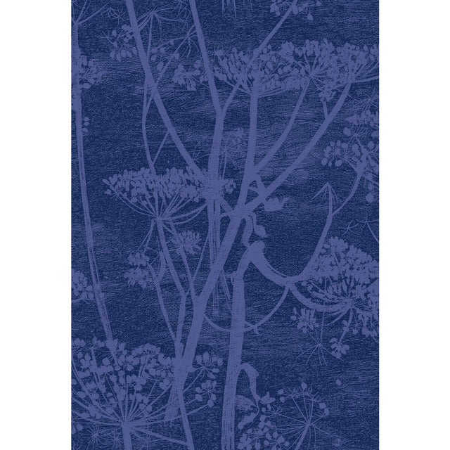 COLE & SON F111/5016.CS.0 COW PARSLEY HYACINTH & INK Fabric - Eade's Wallpaper