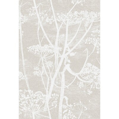 COLE & SON F111/5019.CS.0 COW PARSLEY WHT TAUPE Fabric - Eade's Wallpaper