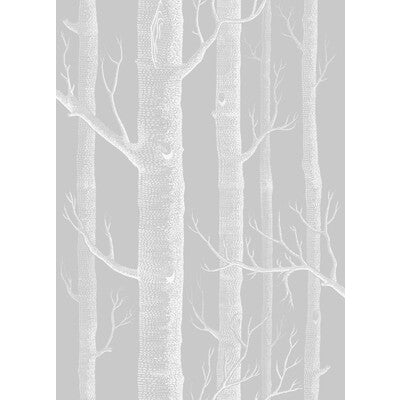COLE & SON F111/7025L.CS.0 WOODS SOFT GREY Fabric - Eade's Wallpaper