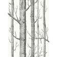 COLE & SON F111/7026L.CS.0 WOODS BLK WHT Fabric - Eade's Wallpaper