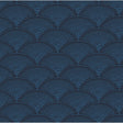 COLE & SON F111/8028.CS.0 FEATHER FAN HYAC ON CHAR Fabric - Eade's Wallpaper