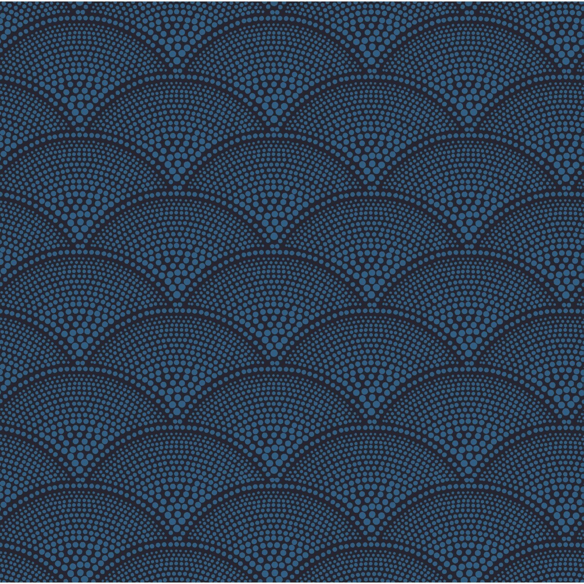 COLE & SON F111/8028.CS.0 FEATHER FAN HYAC ON CHAR Fabric - Eade's Wallpaper